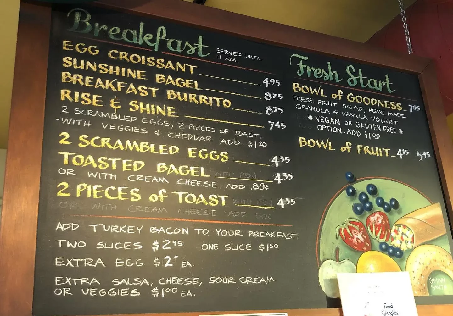 Marmalade Cat Cafe menu